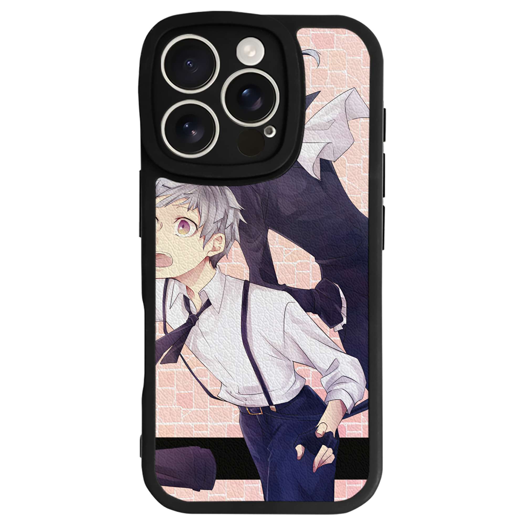 （画像用） 文豪ストレイドッグス Bungo Stray Dogs 【iPhone 16シリーズ対応】シリコンスマホケース（レザー調） 材質：シリコン